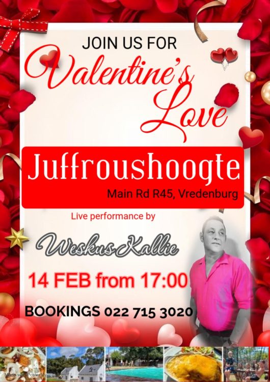 Weskus Kallie at Juffroushoogte for Valentine's 2026
